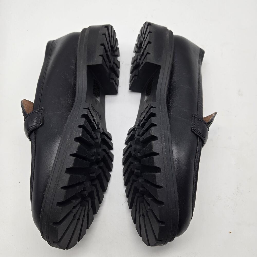 NEW Madewell The Bradley Lugsole Loafers shoes Black Smooth Leather SZ 8.5 NG674 - Picture 4 of 8
